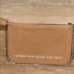Louis Vuitton Brown Cosmetic Pouch from the Foundation Louis Vuitton Paris ⭐️